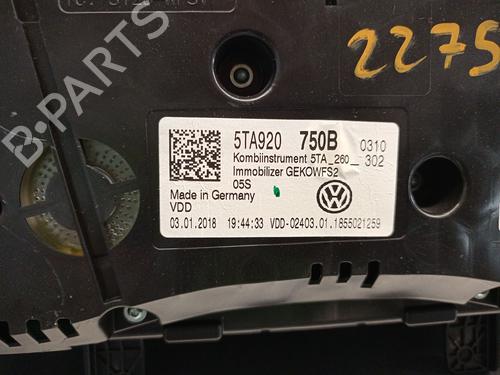 Instrument cluster VW TOURAN (5T1) 1.4 TSI | BP26922907C47 