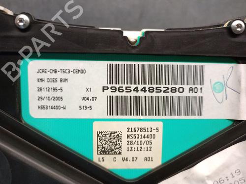 Instrument cluster PEUGEOT 307 SW (3H) 1.6 HDI 110 | BP30657448C47