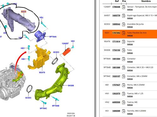Pipe FORD FOCUS III 1.6 TDCi | BP33054116M125  - Image 5