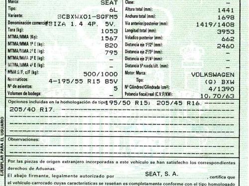Other SEAT IBIZA III (6L1) 1.4 16V | BP25805828O1 