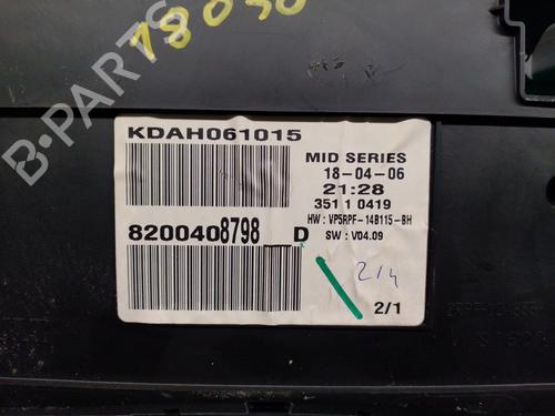 Instrument cluster RENAULT MEGANE II (BM0/1_, CM0/1_) 1.5 dCi (BM1E, CM1E) | BP13487763C47 