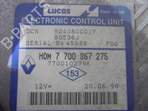 Engine control unit (ECU) RENAULT MEGANE I (BA0/1_) 1.9 TDI | BP2588522M57 