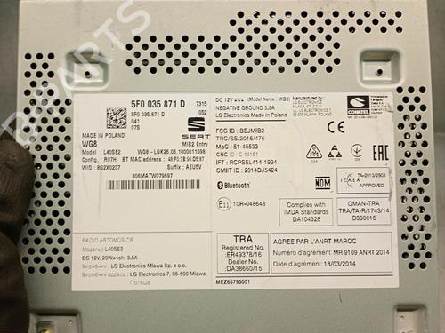 Display monitor SEAT LEON (5F1) 1.6 TDI | BP29433195C48 