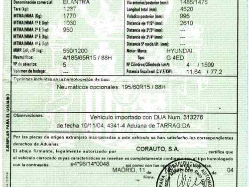 Gearbox HYUNDAI ELANTRA III (XD) 1.6 | BP9202222M3 