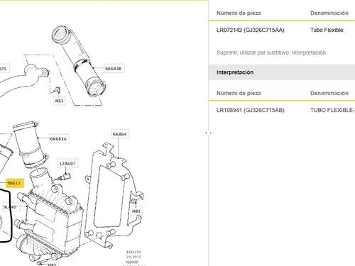 Pipe LAND ROVER RANGE ROVER EVOQUE (L538) 2.0 D 4x4 | BP33547492M125  - Image 5