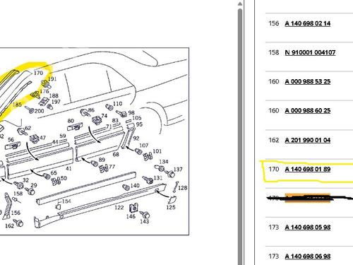 Other MERCEDES-BENZ S-CLASS (W140) 300 SE, SEL/S320 (140.032, 140.033) | BP24350912O1 