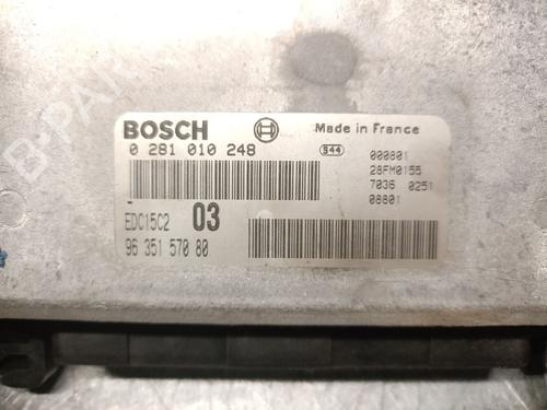 Engine control unit (ECU) PEUGEOT 406 (8B) 2.0 HDI 110 | BP31176672M57