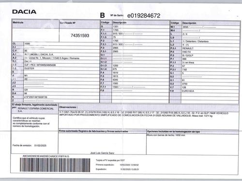 Bageste højre beklædning DACIA DUSTER (HM_) 1.0 TCe LPG (HMM6, HMMT) | BP27251553C61 - Image 5