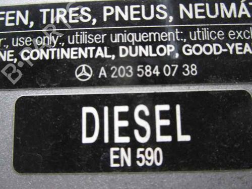 Fuel flap MERCEDES-BENZ C-CLASS (W203)  | BP6638284C131 