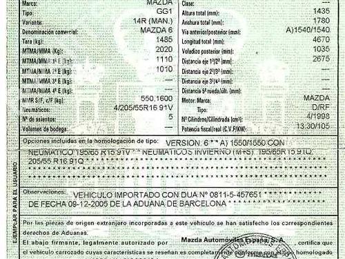 Right sun visor MAZDA 6 Hatchback (GG) 2.0 DI (GG14) | BP2061003I2  - Image 5