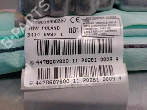 Left curtain airbag MERCEDES-BENZ EQV (W447) EQV 300 (447.813, 447.815) | BP13245116C11 