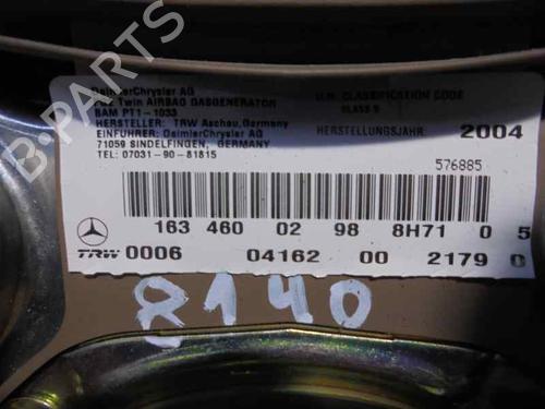 Airbag chauffør MERCEDES-BENZ M-CLASS (W163) ML 270 CDI (163.113) | BP2119650C9