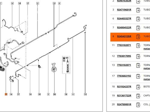 AC pipe RENAULT TRAFIC III Bus (JG_) 1.6 dCi 125 (JGMH) | BP39963021M126 - Image 7