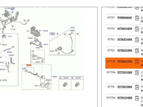 AC pipe KIA EV6 (CV) 77 | BP30179173M126 