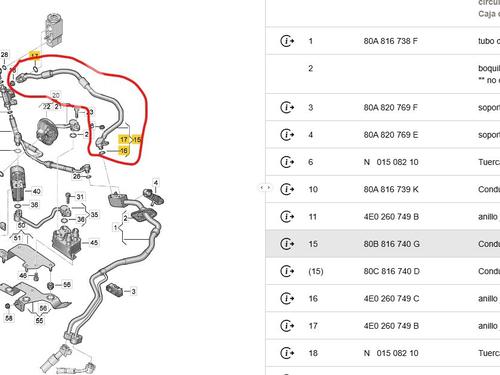 AC pipe AUDI Q5 (FYB, FYG) 50 TFSI e quattro | BP33456679M126 - Image 2