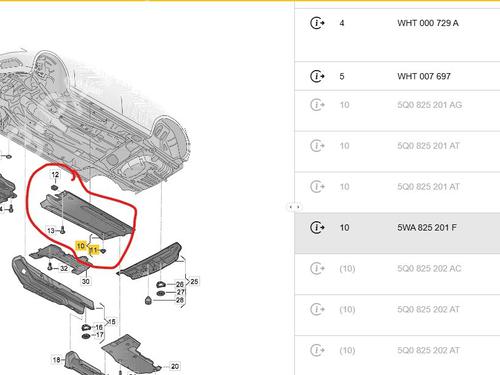 Underbody protection VW GOLF VIII (CD1, DA1) | BP31907399M92