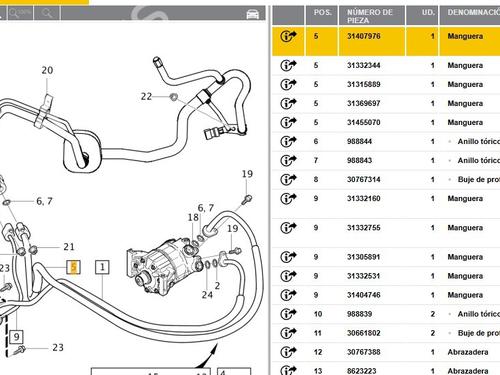 AC pipe VOLVO V60 I (155) D3 / D4 | BP23446135M126 