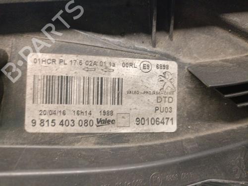 Right headlight PEUGEOT 2008 I (CU_) 1.2 THP 110 / PureTech 110 | BP32363186C29 