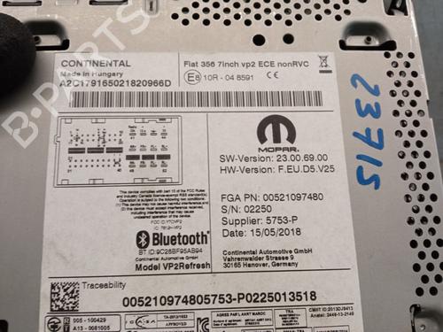 Radio FIAT TIPO Estate (356_, 357_) 1.4 LPG (356WXF1B) | BP29479981E6 