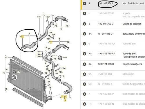 Used Pipe Pipe SKODA OCTAVIA II (1Z3) 2.0 TDI 16V (140 hp) 30553951 30553951