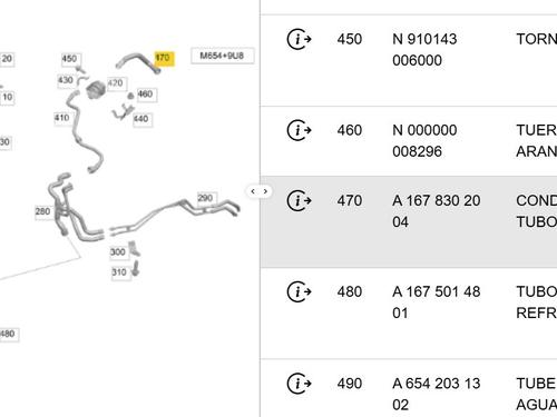 Pipe MERCEDES-BENZ GLE (V167) GLE 300 d EQ Boost 4-matic (167.119, 167.109) | BP36996525M125  - Image 6