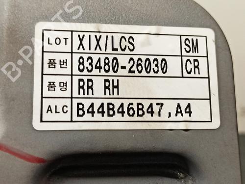 Rear right window mechanism HYUNDAI SANTA FÉ I (SM)  | BP10688518C25 
