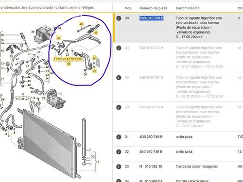 AC-rør CUPRA LEON (KL1, KU1, KUG) 1.5 eTSI | BP29970755M126 
