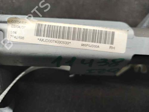 Right curtain airbag NISSAN QASHQAI / QASHQAI +2 I (J10, NJ10, JJ10E) 2.0 All-wheel Drive | BP6295931C12 