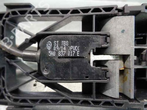 Rear left exterior door handle VW POLO V (6R1, 6C1) 1.2 TSI 16V | BP7638196C130 