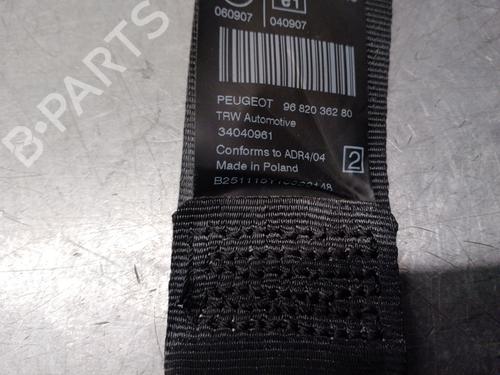 Rear right seatbelt PEUGEOT 3008 I MPV (0U_) 1.2 | BP15984878I28 