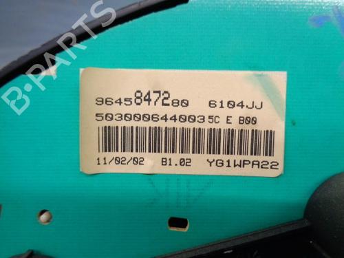 Instrument cluster PEUGEOT 206 CC (2D) 1.6 16V (2DNFUF, 2DNFUR) | BP9150357C47 