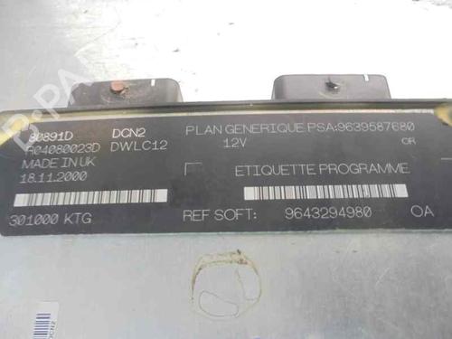 Engine control unit (ECU) CITROËN XSARA (N1) 1.9 D | BP4582045M57 