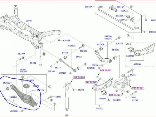 Right rear suspension arm HYUNDAI i30 (PDE, PD, PDEN) 2.0 N | BP17542280M15 