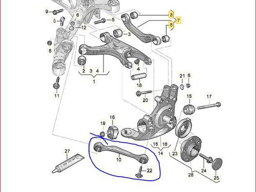 Right rear suspension arm AUDI A6 C7 (4G2, 4GC) 3.0 TDI | BP17364568M15