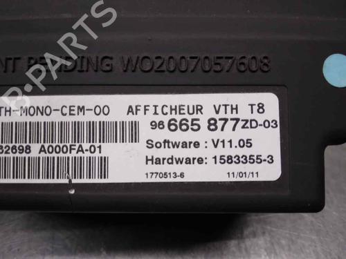 Display monitor PEUGEOT 5008 (0U_, 0E_) 2.0 HDi 150 / BlueHDi 150 | BP18025534C48 