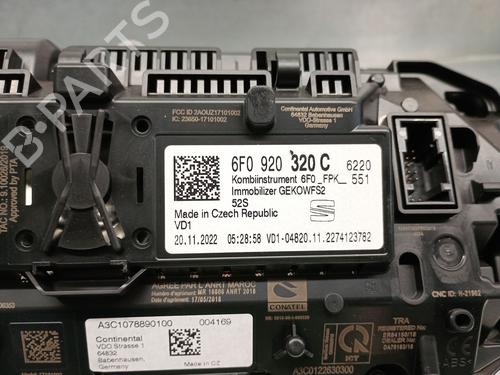 Instrument cluster SEAT ARONA (KJ7, KJP) 1.0 TSI | BP28188958C47