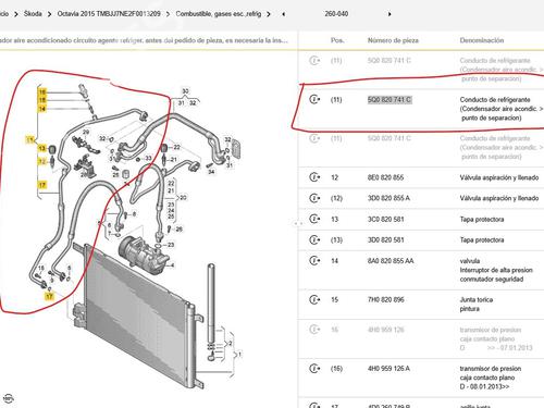 AC pipe SKODA OCTAVIA III Combi (5E5, 5E6) 2.0 TDI | BP37408810M126 - Image 7
