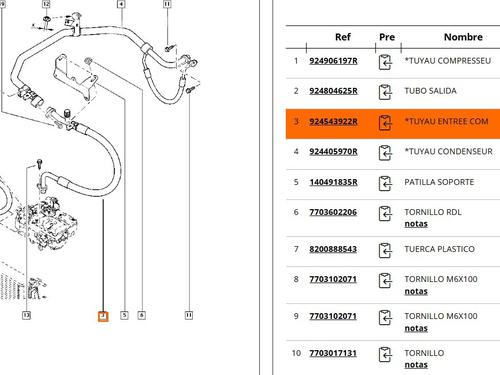 AC pipe RENAULT FLUENCE (L3_) Z.E. | BP34240877M126  - Image 7