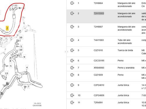 AC pipe JAGUAR F-PACE (X761) 2.0 TD4 AWD | BP33981496M126  - Image 6