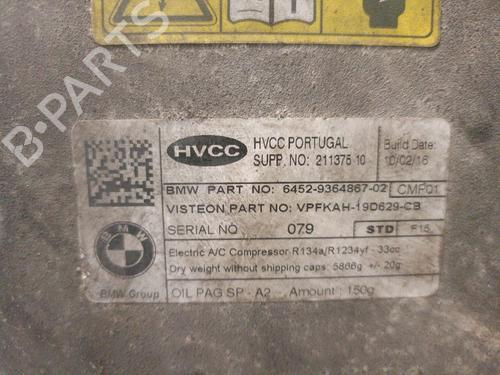 AC compressor BMW 3 (F30, F80) 330 e | BP28293623M34