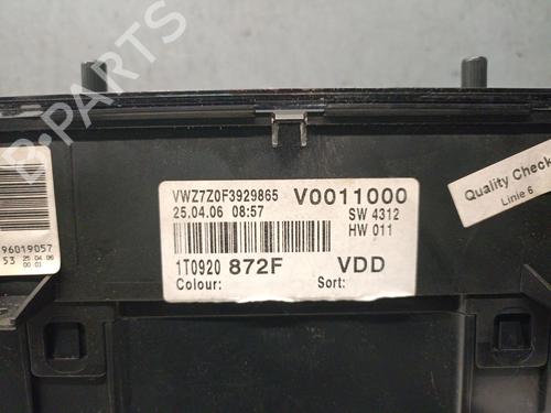 Instrument cluster VW TOURAN (1T1, 1T2) 1.9 TDI | BP32361630C47 