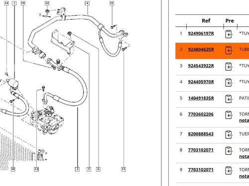 AC pipe RENAULT FLUENCE (L3_) Z.E. | BP34240880M126  - Image 10