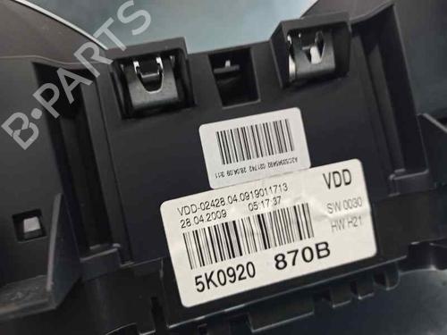 Instrument cluster VW GOLF VI (5K1) 1.4 TSI | BP5774796C47 