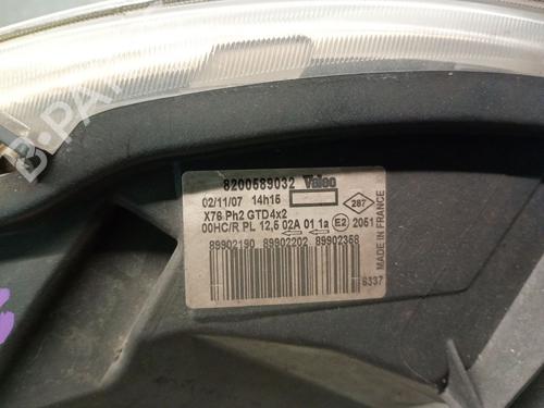 Left headlight RENAULT KANGOO (KC0/1_) 1.5 dCi | BP24438880C28 