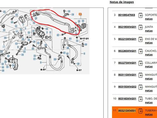 AC pipe HONDA CR-V II (RD_) 2.2 CTDi (RD9) | BP34634465M126 - Image 5