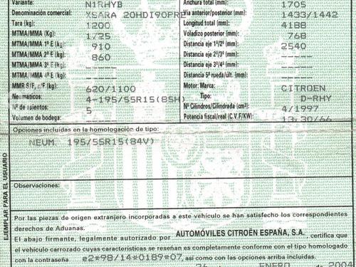 Andre CITROËN XSARA (N1) 2.0 HDi 90 | BP25806323O1 