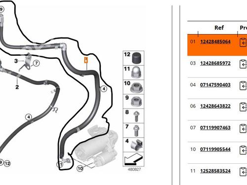 Cable BMW 3 (G20, G80, G28) 330 e Plug-in-Hybrid | BP34004868E12  - Image 6