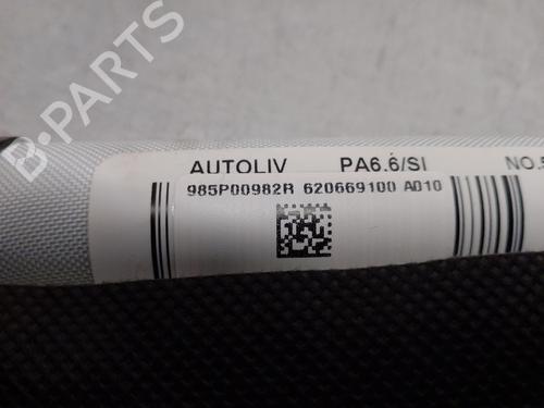 Right curtain airbag RENAULT MEGANE III Coupe (DZ0/1_) 1.2 TCe (DZ16, DZ28) | BP13374608C12 