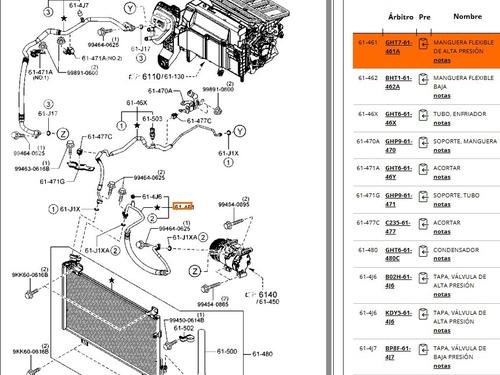 AC pipe MAZDA 3 Saloon (BM_, BN_) 2.2 D | BP29394100M126