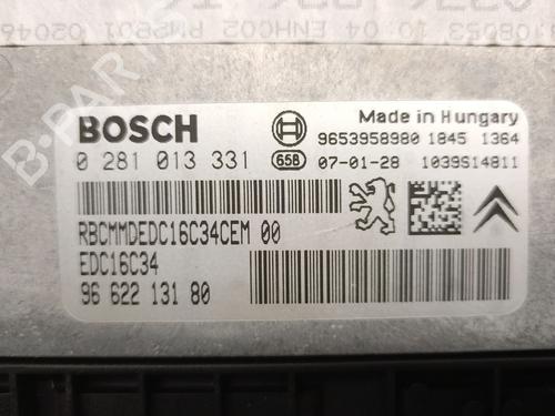 Engine control unit (ECU) PEUGEOT 307 SW (3H) 1.6 HDI 110 | BP28140252M57 